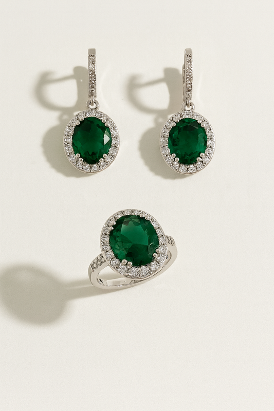 Green Agate Elegance Set
