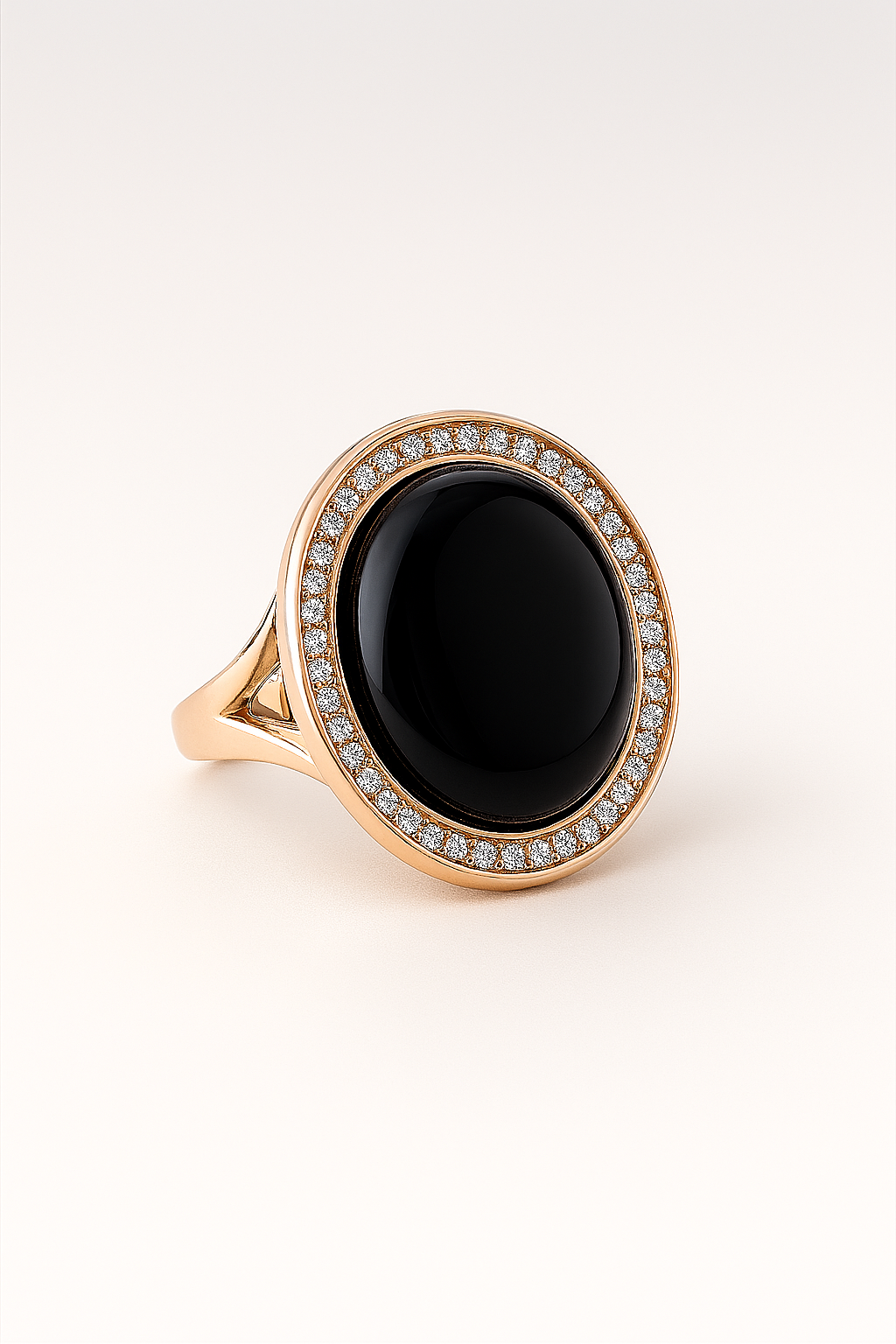 “Black Night” ring amber