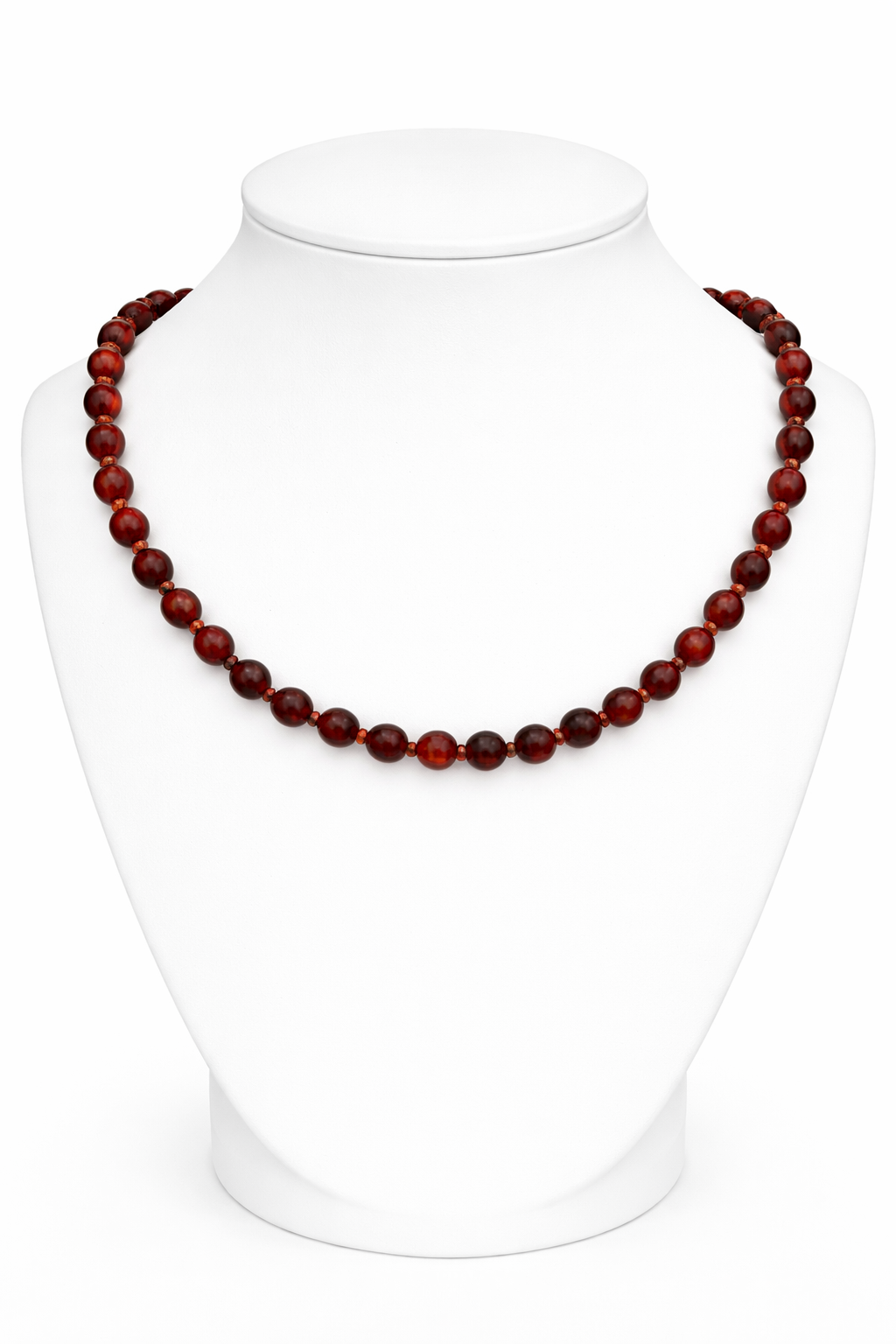Baltic Amber Baby Necklace – Natural Raw Amber, Knotted Beads