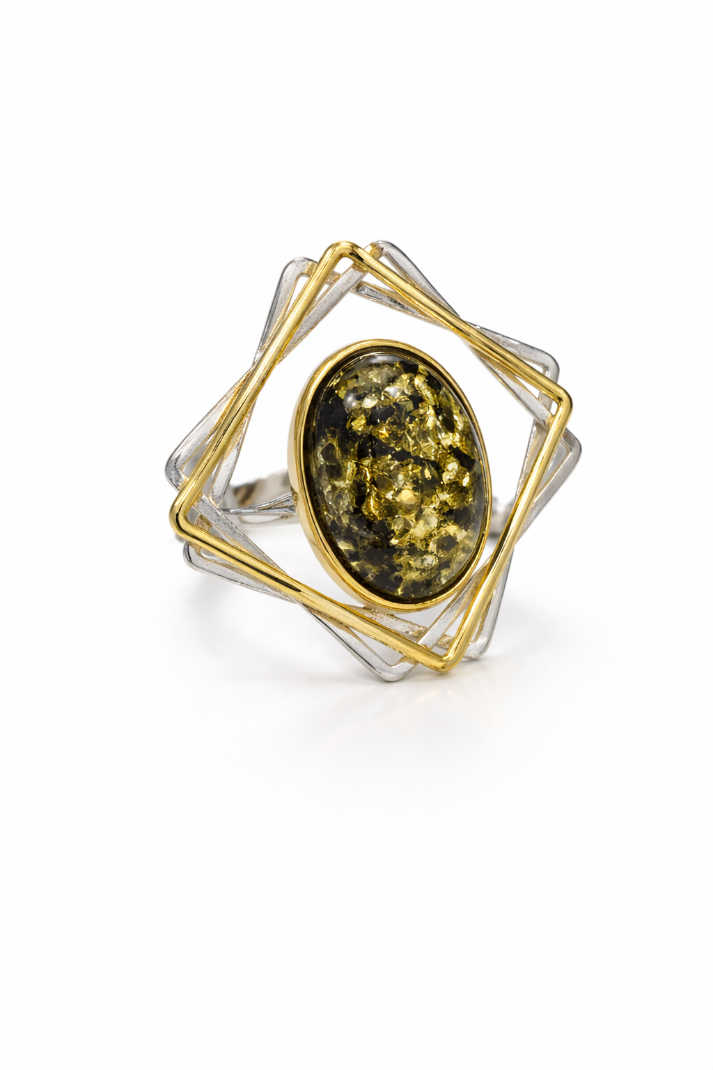 Geometry Set – Pendant & Ring | Baltic Amber