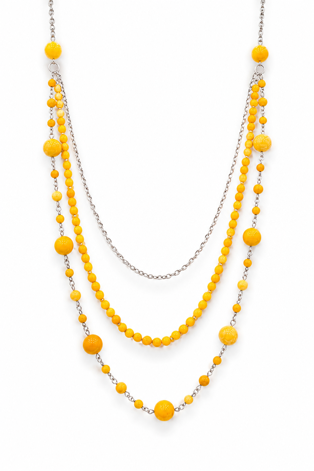 Amber Sphere Necklace