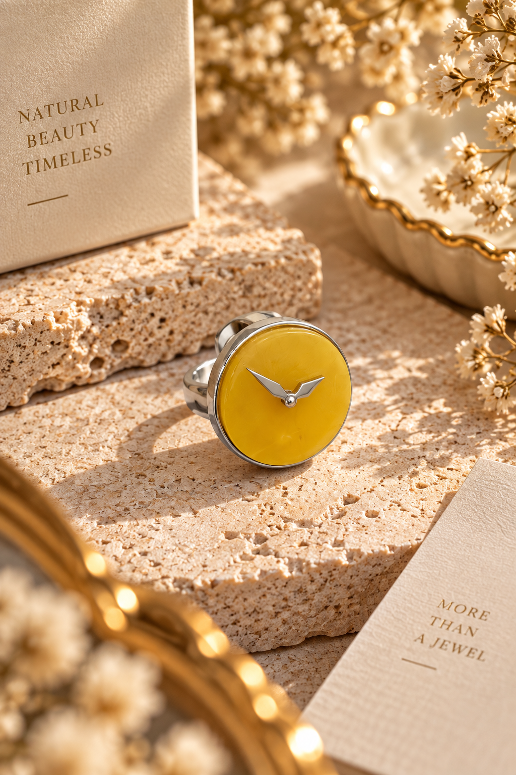TIME — Handmade Baltic Amber Ring