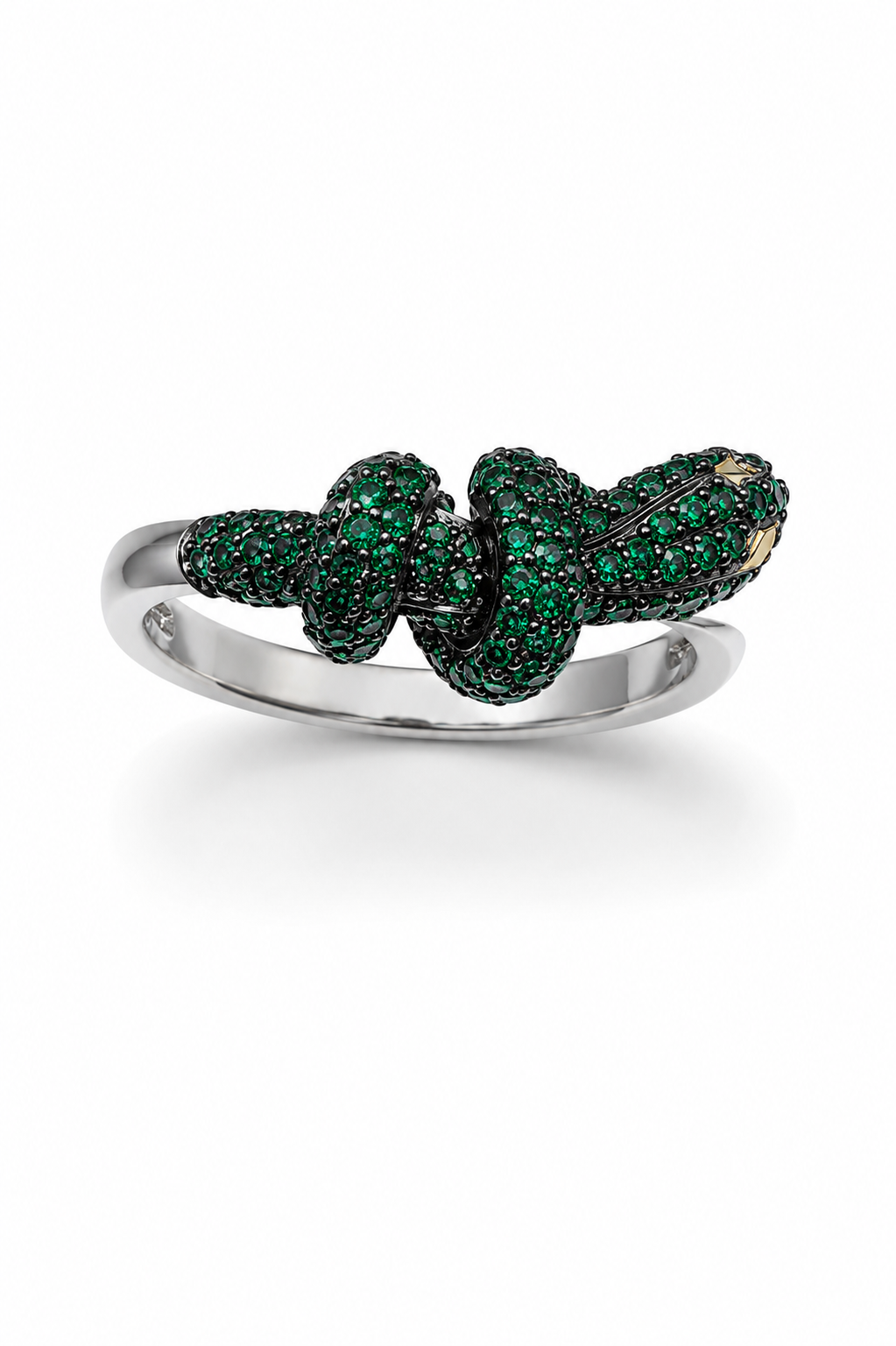 Animal Couture — Snake Ring with Swarovski Crystals