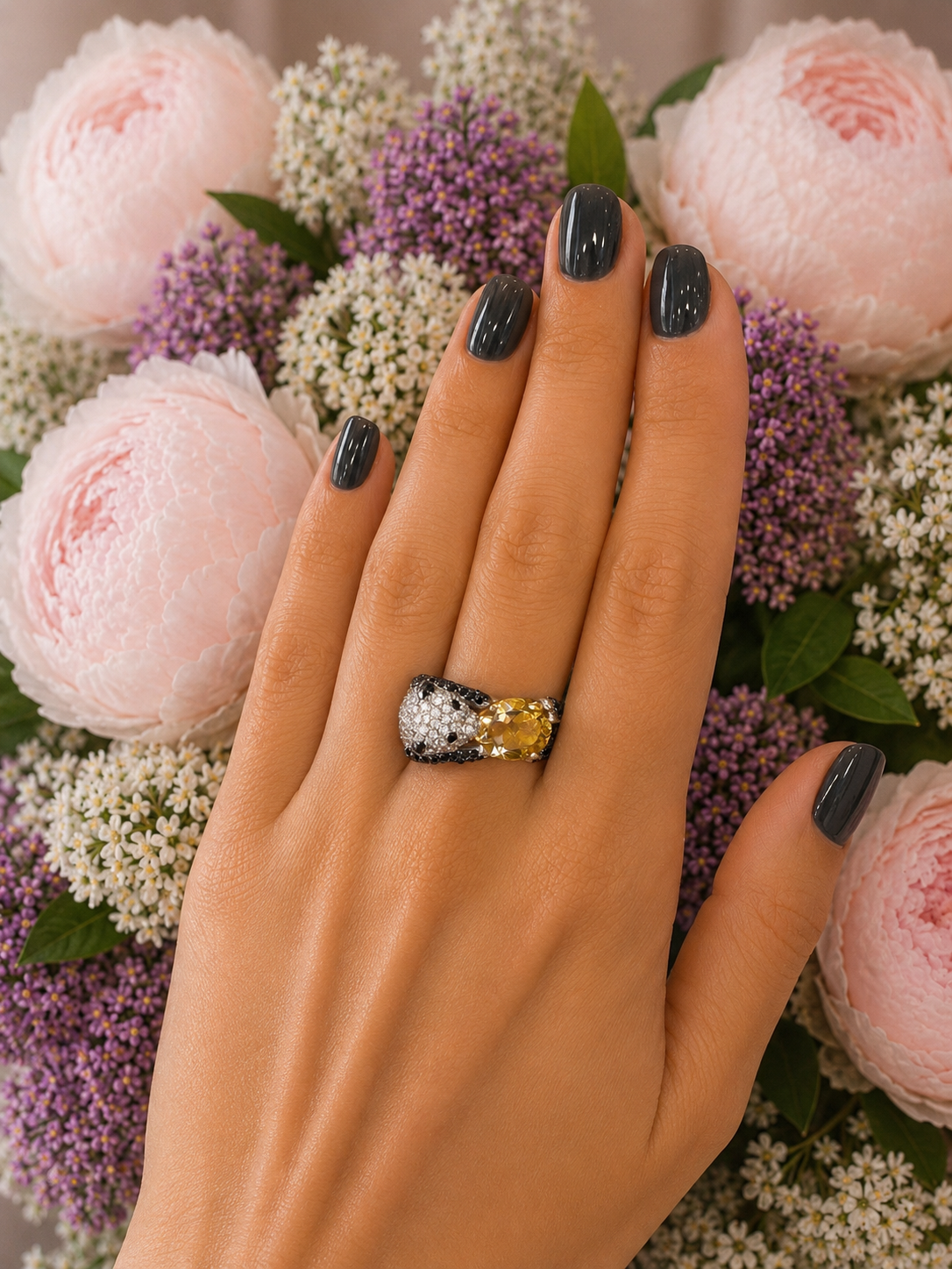 Animal Couture — Panda's Treasure Ring