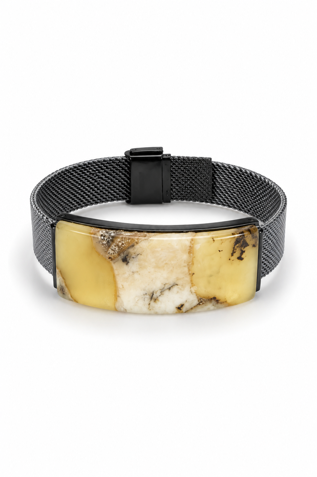 Men's Baltic Amber Steel Bracelet – Baltic Gentleman Heritage