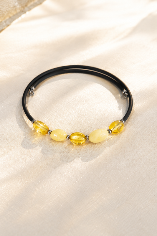 Baltic Amber Rubber Bracelet