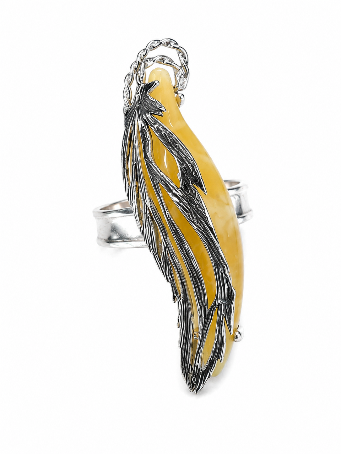 Handmade Baltic Amber Ring