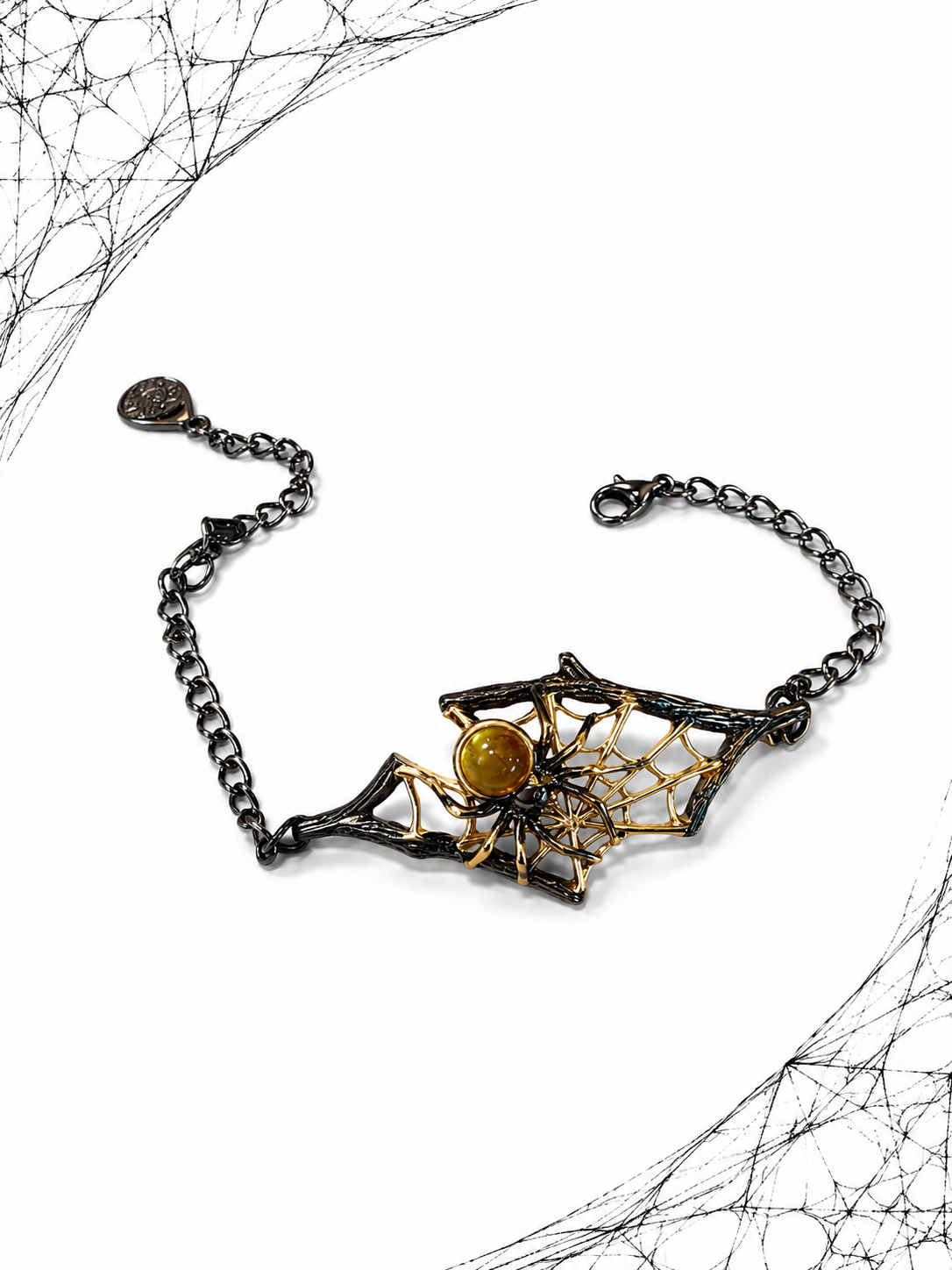 Amber Spider Bracelet