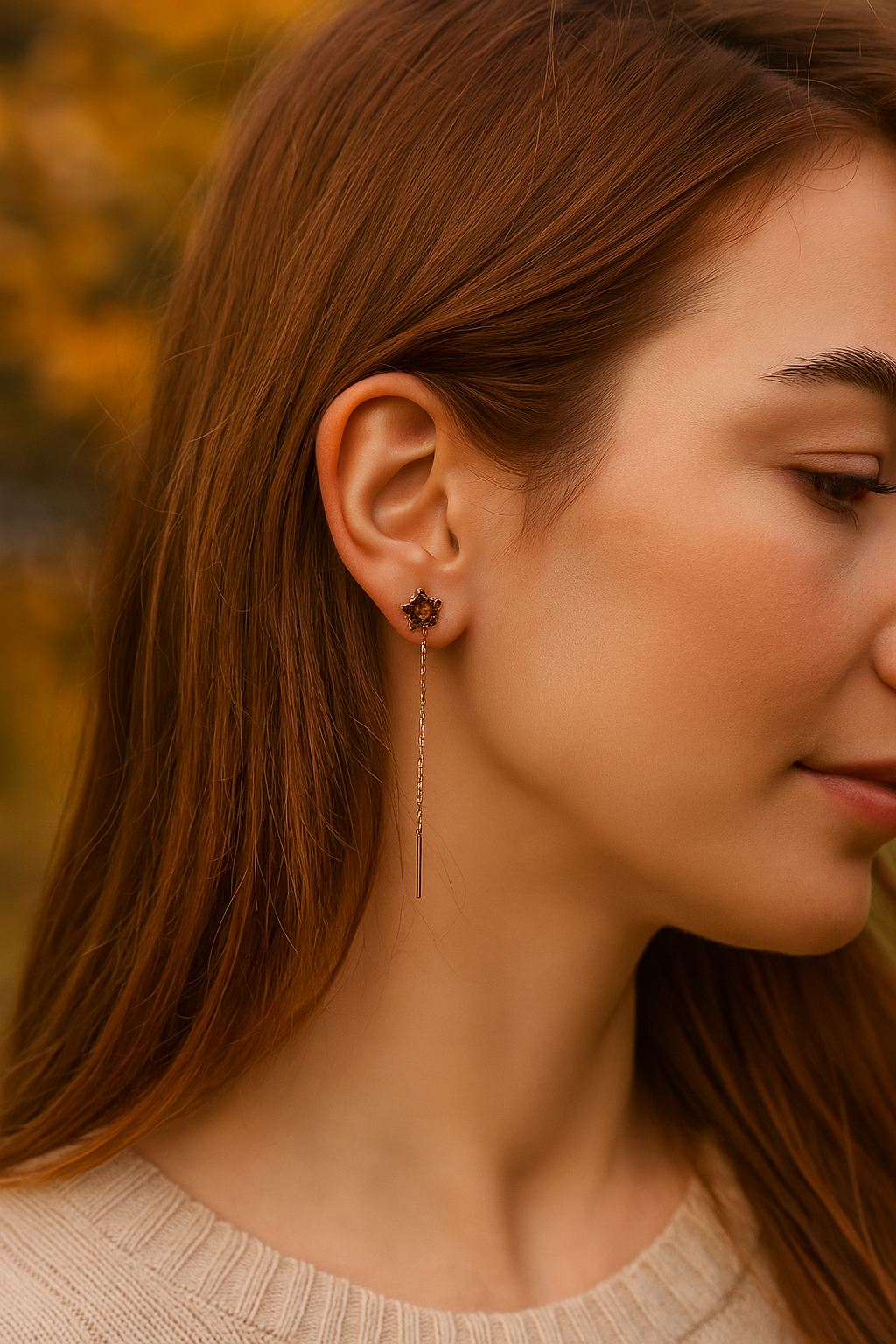 Amber Maple Earrings — Collection “Maple”