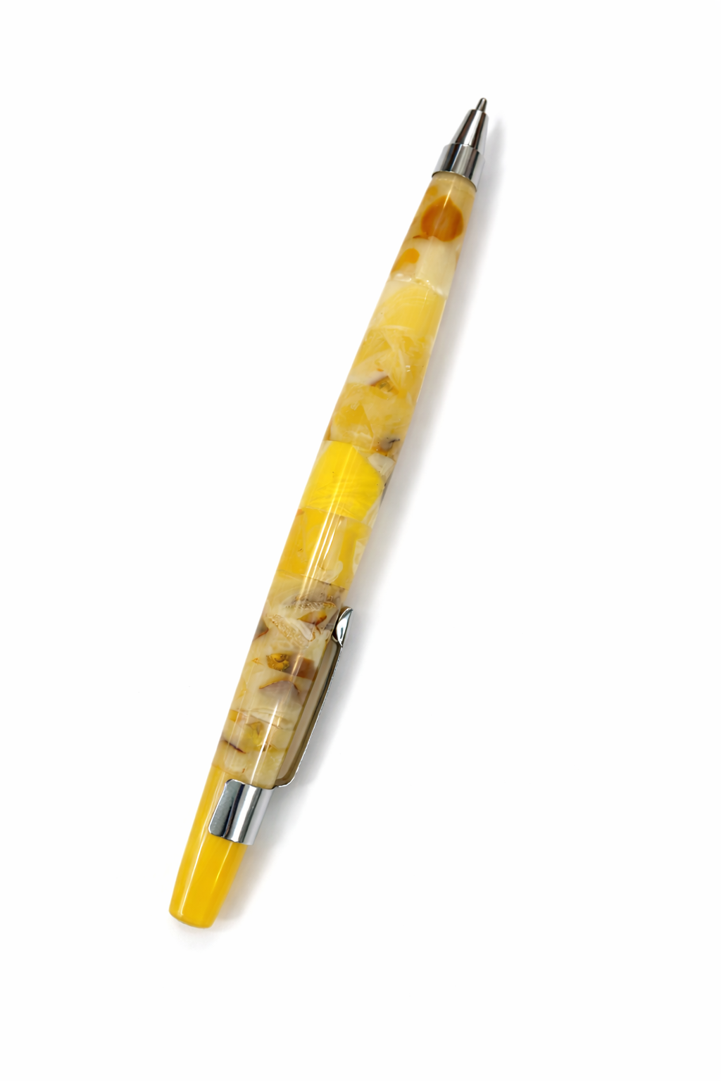 Luxury Handmade Baltic Amber Pen 15 cm Unique Mosaic Natural Amber Executive Writing Gift