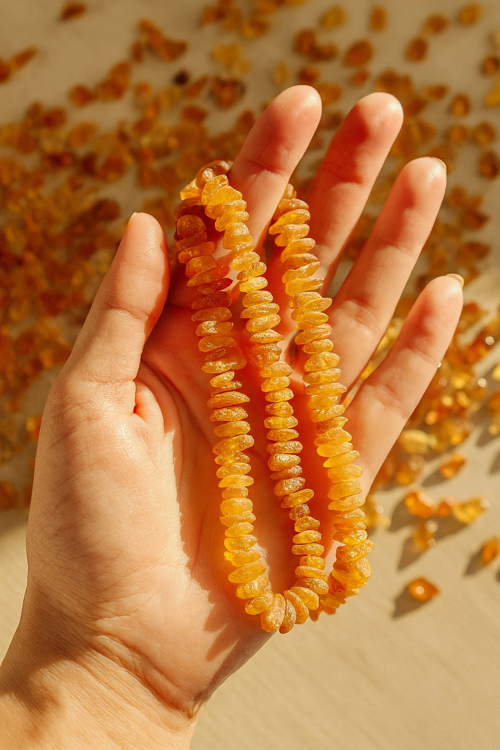 Healing Baltic Amber Necklace – Raw Natural Beads