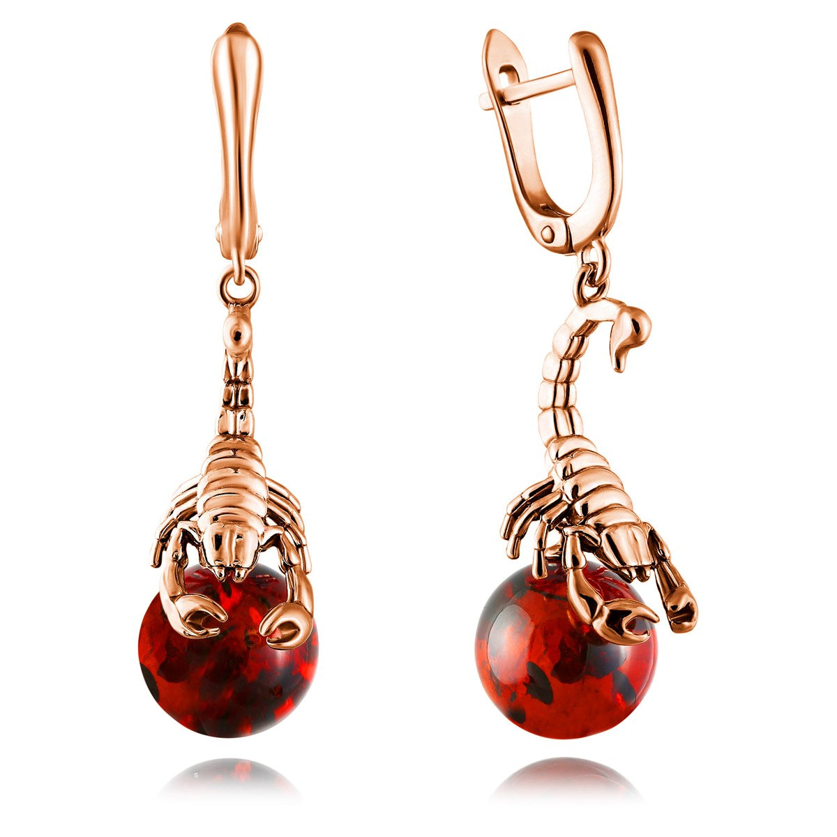 Scorpio Amber Earrings