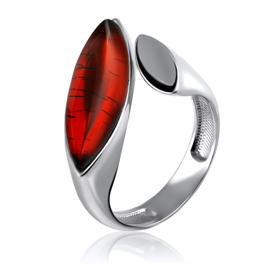 Amber Flame Ring