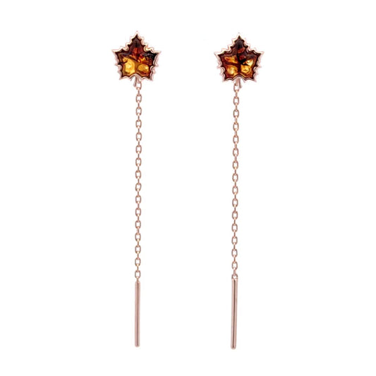 Amber Maple Earrings — Collection “Maple”