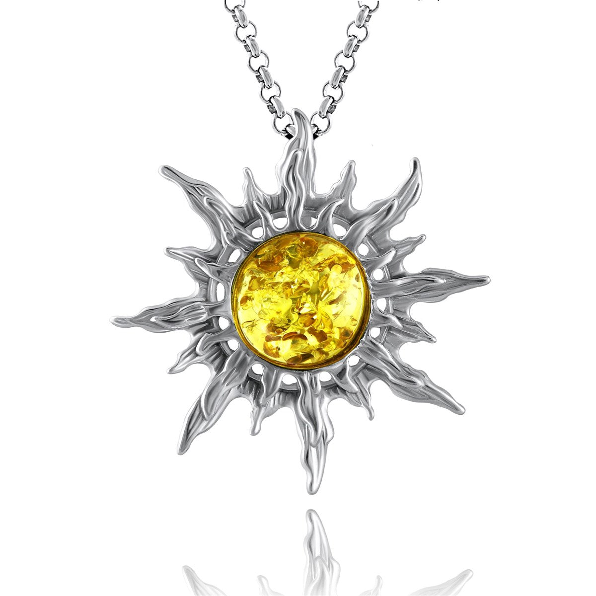 Подвеска «Янтарный солнечный луч»