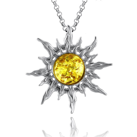 תליון ענבר שמש