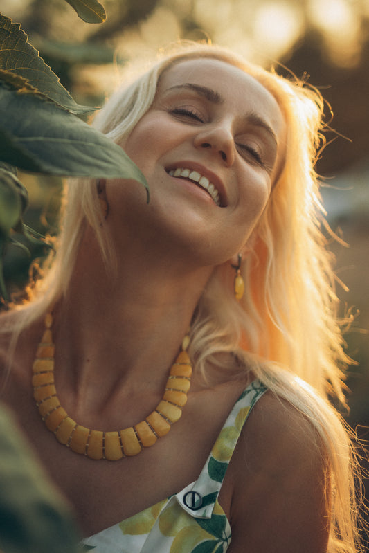 Amber Collar Necklace “Cleopatra”